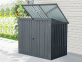 TOUGHOUT Garden Storage Shed Tool Shed 1.01M x 1.58M x 1.34M BLACK